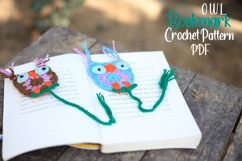 Bookmark Crochet Pattern - Owl Shaped Product Image 1
