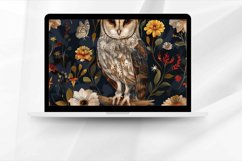 Owl Ephemera Pattern Digital Paper Bundle Product Image 4