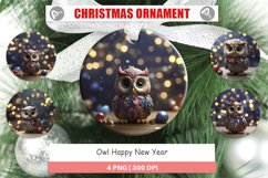Christmas Ornaments Owl Happy New Year Product Image 1