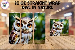 Owl in a Forest Sublimation Tumbler Wrap - Wild Life Bundle Product Image 4