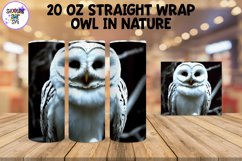 Owl in a Forest Sublimation Tumbler Wrap - Wild Life Bundle Product Image 5