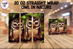 Owl in a Forest Sublimation Tumbler Wrap - Wild Life Bundle Product Image 7