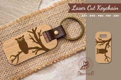 Owl Laser Cut Keychain Product Image 1