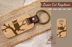 Owl Laser Cut Keychain Product Image 1