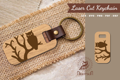 Owl Laser Cut Keychain Product Image 1