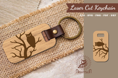 Owl Laser Cut Keychain Product Image 1