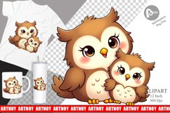 Owl Mother&#039;s Day Clipart Product Image 1