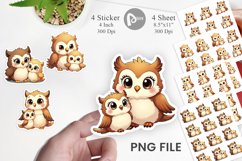 Owl Mother's Day Sticker Product Image 1