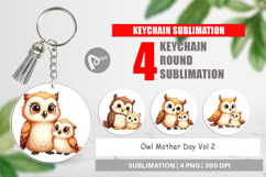 Keychain Owl Mother&#039;s Day Product Image 1