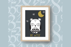 Hand-Drawn Owls | Bird, Sun, Rainbow, Moon, Flowers, Stars Product Image 5