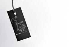 Hand-Drawn White Owls | Bird, Sun, Rainbow, Moon, Flower Product Image 7