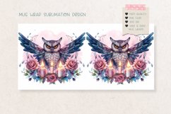 Owl Mug Wrap Watercolor Owl Mug Sublimation  Bird Mug Png