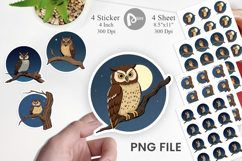 Branch Owl Sticker Product Image 1