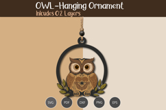 Owl Hanging Ornament SVG Product Image 3
