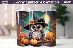 Owl Halloween Tumbler 3D | Owl Fall Tumbler Product Image 1