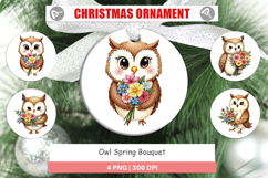 Ornament Owl Spring Bouquet Product Image 1
