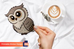Owl Sticker, Owl Sticker For Water Bottles, Sticker For Kids Product Image 1