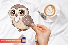 Owl Sticker, Owl Sticker For Water Bottles, Sticker For Kids Product Image 1