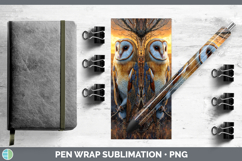 GorgeousOwl Sunset Pen Wrap design.