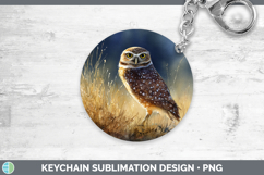 GorgeousOwl Sunset Keychain design.