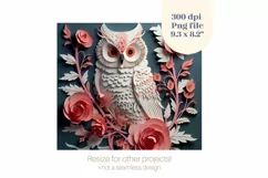 Owl Tumbler 3D Sublimation Design  3d Tumbler Wrap