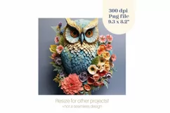 Owl Tumbler 3D Sublimation Design  3d Tumbler Wrap