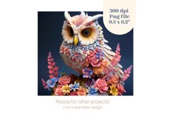 Owl Tumbler 3D Sublimation Design  3d Tumbler Wrap
