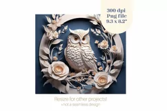 Owl Tumbler 3D Sublimation Design  3d Tumbler Wrap