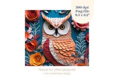 Owl Tumbler 3D Sublimation Design  3d Tumbler Wrap