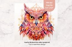 Owl Tumbler Wrap Watercolor Tumbler Owl Sublimation 