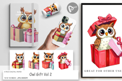 Digital Paper Owl Gift Product Image 1