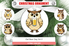 Ornament Owl Beer Day Product Image 1