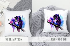 Cute watercolor magic book, owl, potion Halloween clipart Product Image 6