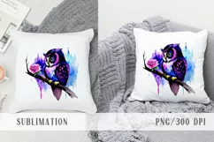 Cute watercolor magic book, owl, potion Halloween clipart Product Image 6