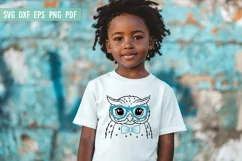 Owl SVG File | Owl with Glasses Bowtie SVG | Cute Owl SVG Product Image 4