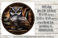 Owl Wind Spinner, Owl Round Design, Darl Owl Coaster, d1 Product Image 2