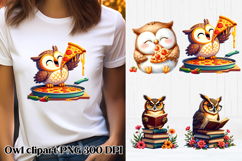 Cute owl clipart PNG design | Owl sublimation design Product Image 1