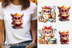 Cute owl clipart PNG design | Owl sublimation design Product Image 1