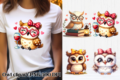Cute owl clipart PNG design | Owl sublimation design Product Image 1