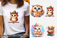 Cute owl clipart PNG design | Owl sublimation design Product Image 1
