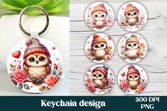 Cute owl keychain | Animal keyring | Keychain bundle Product Image 1