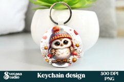 Cute owl keychain | Animal keyring | Keychain bundle Product Image 3