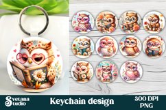 Cute owl keychain | Animal keyring | Keychain bundle Product Image 1