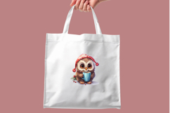 Cute Winter Clipart | Cozy Owls in Beanies &amp; Hot Chocolate Product Image 9
