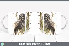 GorgeousOwls Sketch Mug Wrap design.