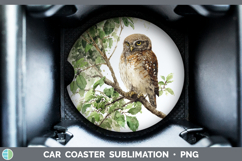GorgeousOwls Sketch Car Coaster design.