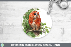 GorgeousOwls Sketch Keychain design.