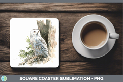 GorgeousOwls Sketch Square Coaster design.