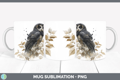 GorgeousOwls Sketch Mug Wrap design.