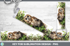 GorgeousOwls Sketch Key Fob design.